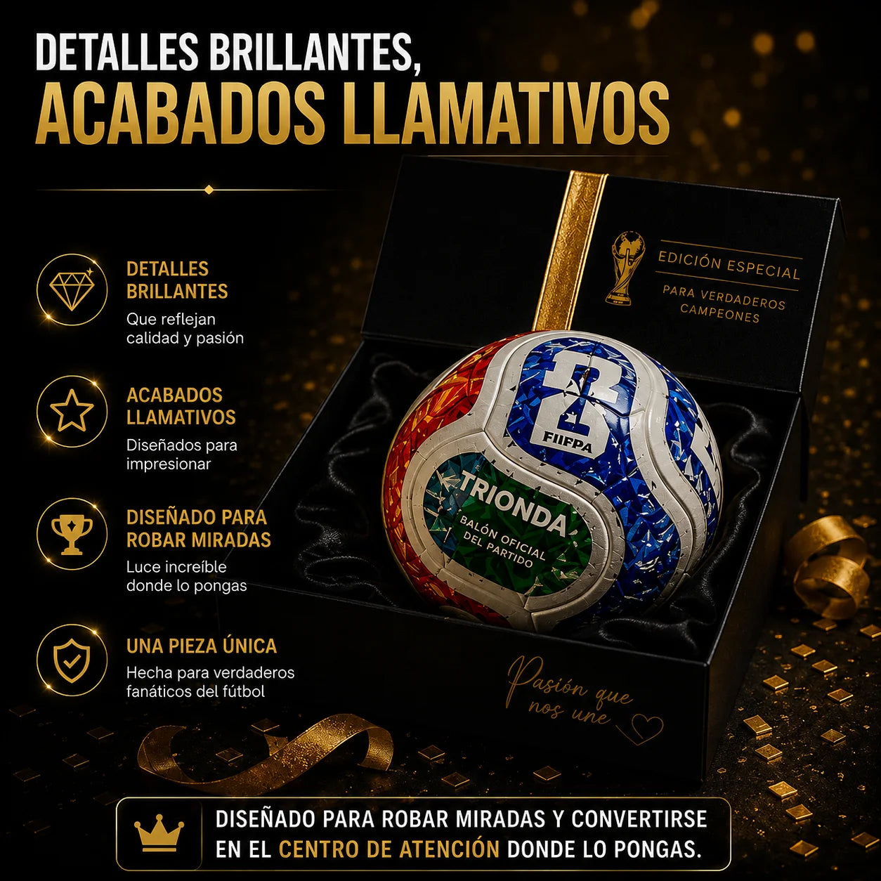 TRIONDA™ BALON OFICIAL MUNDIAL 2026 🎁El Regalo Perfecto para los verdaderos apasionados del fútbol