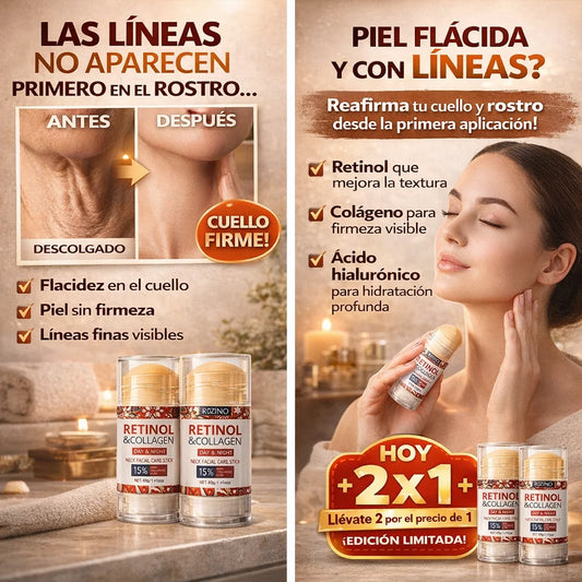 Stick Reafirmante con Retinol y Colágeno.🔥 Despierta tu Piel y Combate las Arrugas SIN Rutinas Eternas