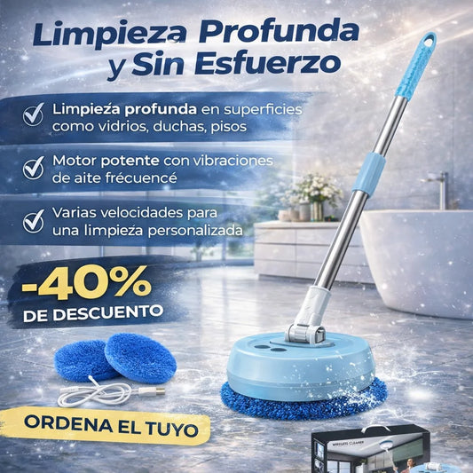 Limpiador Eléctrico Recargable™ Potencia, Comodidad y Limpieza Profunda.
