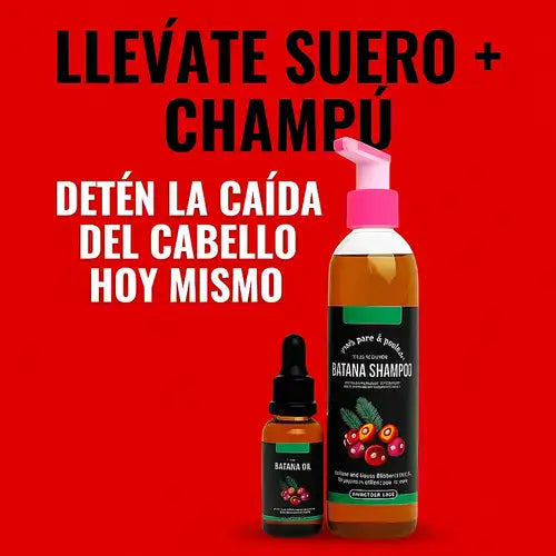 Dermatólogo experto revela método clínico para detener la caída del cabello en 21 días, sin medicamentos ni trasplantes. KIT SUERO+🎁SHAMPÚ DE BATANA™