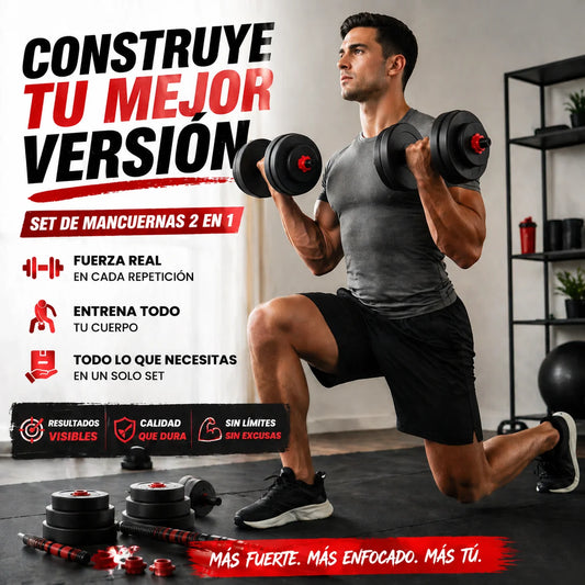 Kit De Pesa Mancuerna Ajustable 20KG