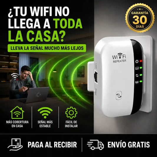 Repetidor WiFi Hogar – Amplía tu Cobertura – Señal Estable en Toda la Casa