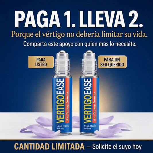 Vertigo Ease™ 2X1 🎁 Alivio rápido y natural  Cuando el mareo ataca