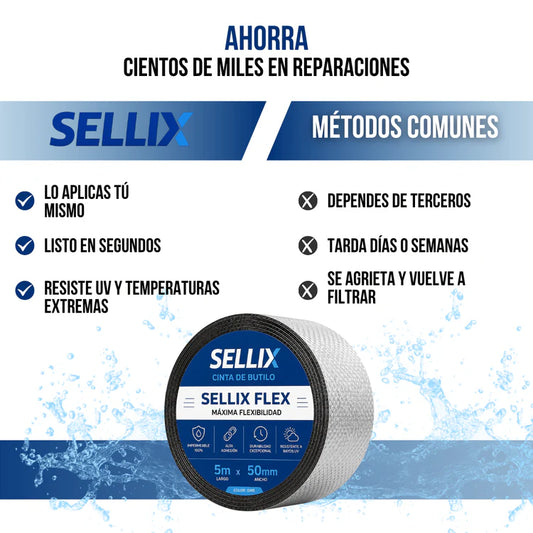 CINTA DE BUTILO PARA SELLAR GOTERAS Y HUMEDADES™ 10cm X 5m