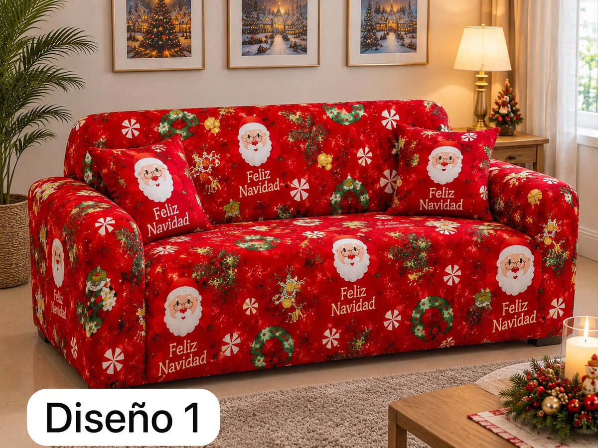 Funda Navideña para Mueble de 3-2 O 1 puesto