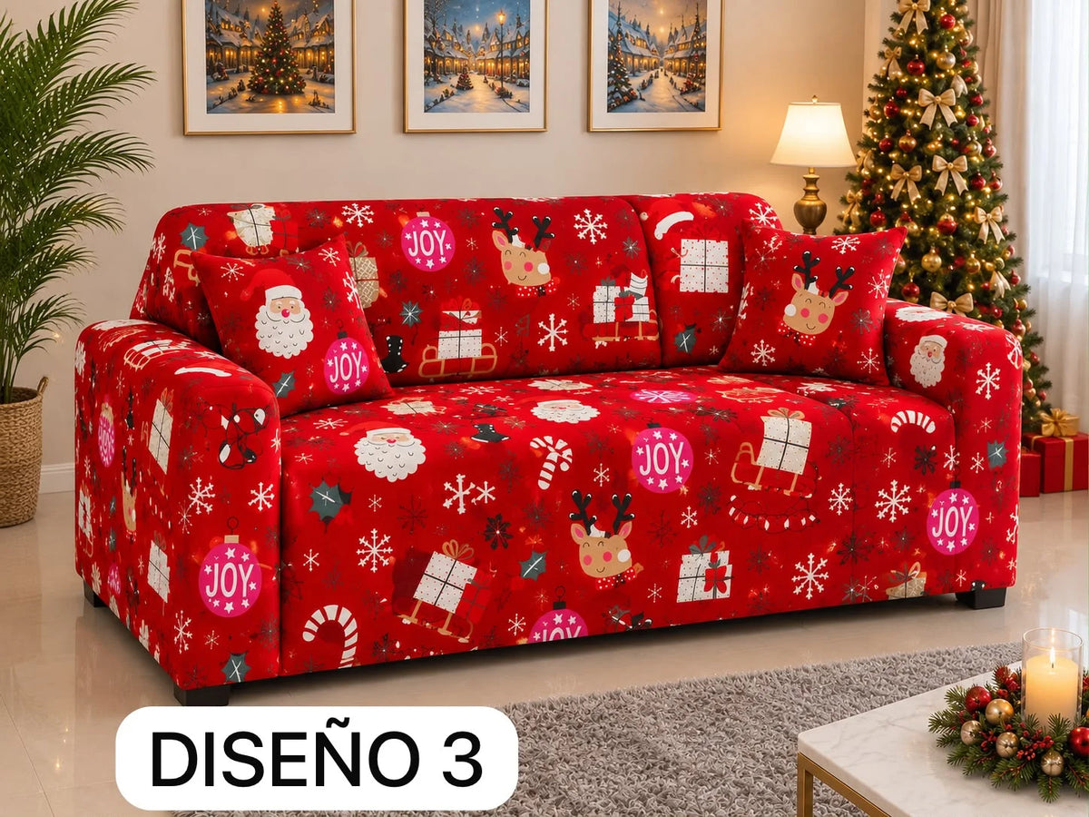 Funda Navideña para Mueble de 3-2 O 1 puesto