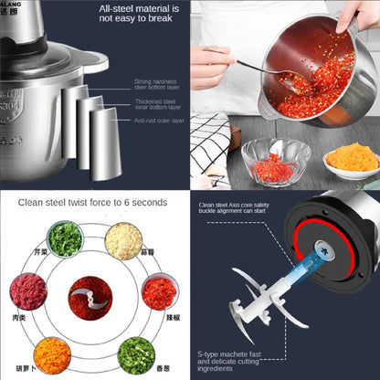 Procesador Eléctrico de Carne Profesional  ¡Potencia y Precisión en tu Cocina!
