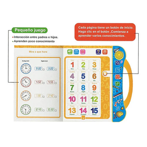 Edukids™ Libro Interactivo de Estudio Infantil