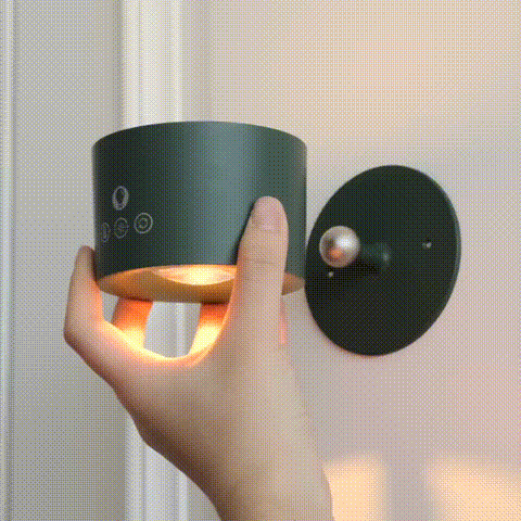 Lámpara de pared táctil recargable giratoria de 360°™ con fuente de luz de doble cara + 🎁Control