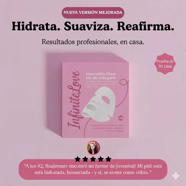 Colágeno Glow Up Mask 2.0™  💎Levanta y reafirma la piel de aspecto cansado.