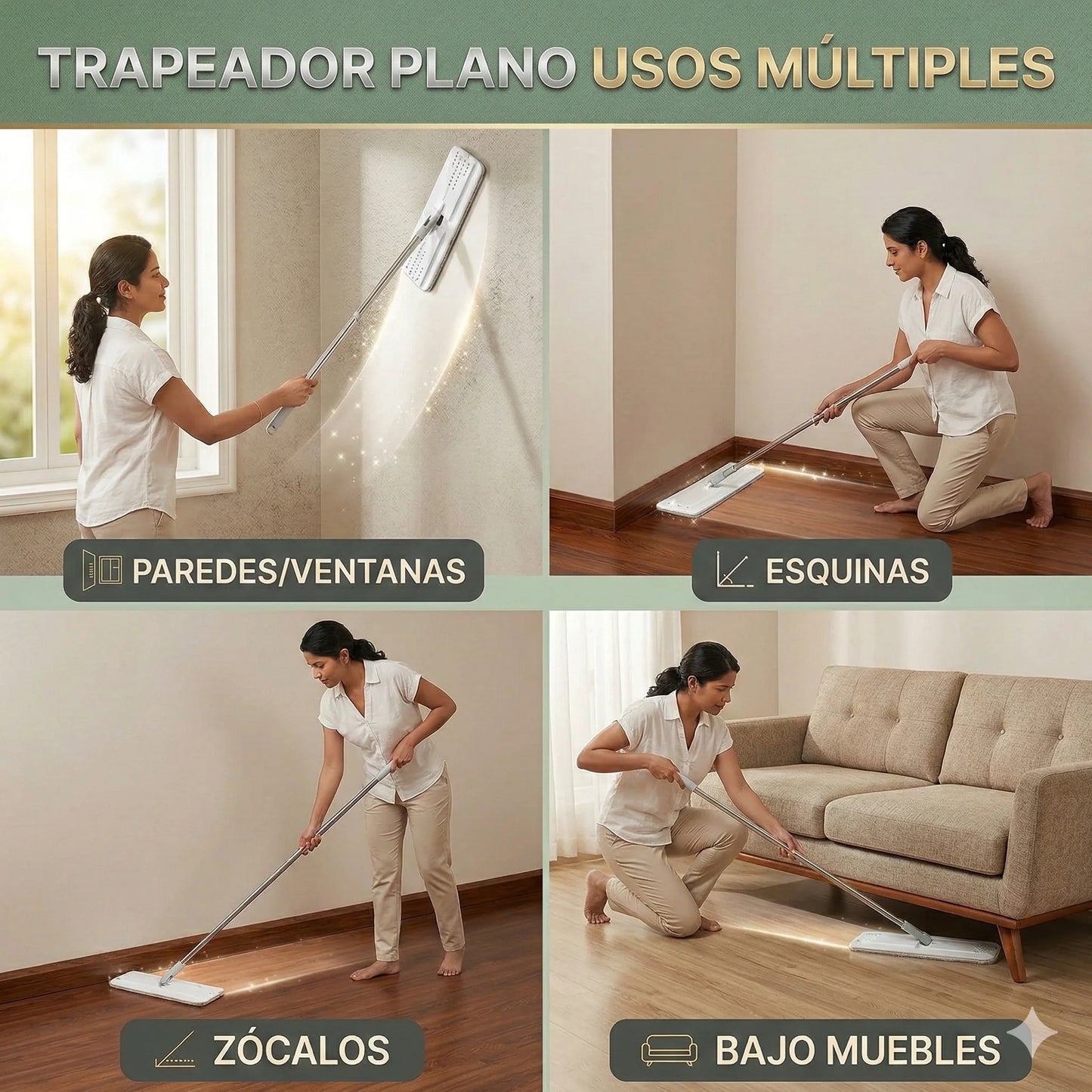 COMBO DE LIMPIEZA TRAPERO DE MICROFIBRA + BALDE 2 EN 1 (ESCURRE Y LAVA)