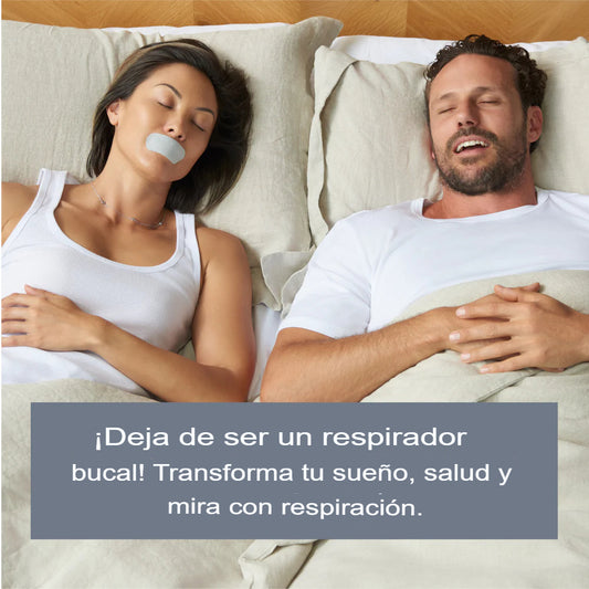 Tiras para dormir Respire™Una solución revolucionaria para combatir los ronquidos, mejorar el sueño y realzar la estructura facial.