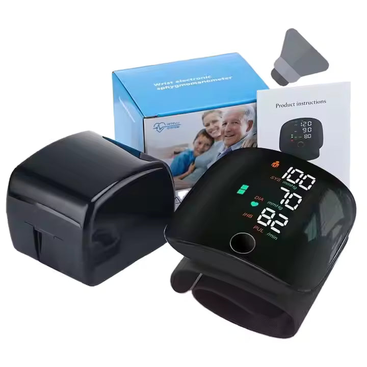 Monitor digital de presión arterial de muñeca™ + 🎁 libro electrónico GRATIS sobre alimentos para la presión arterial alta. ¡Pídalo hoy!