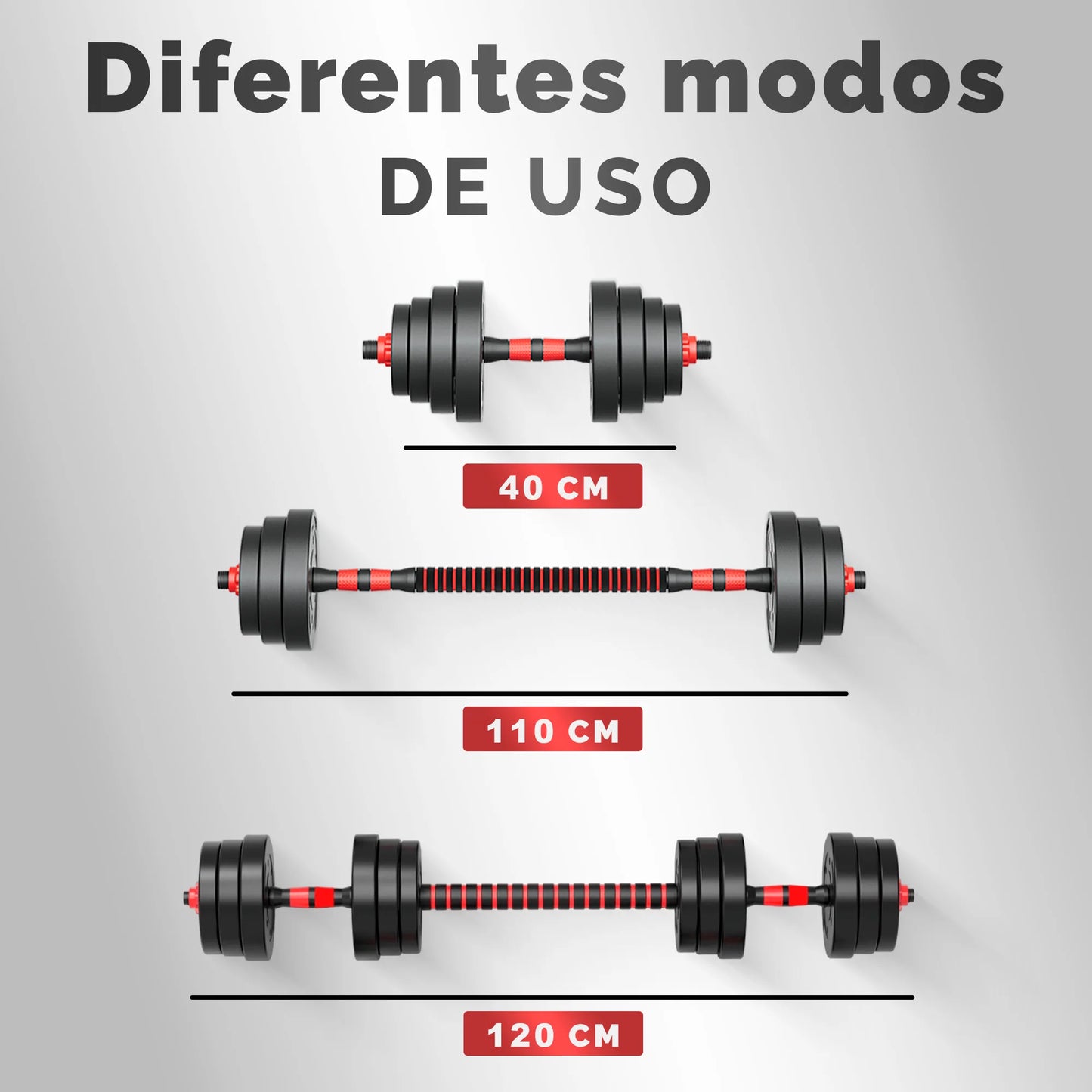 Kit De Pesa Mancuerna Ajustable 20KG