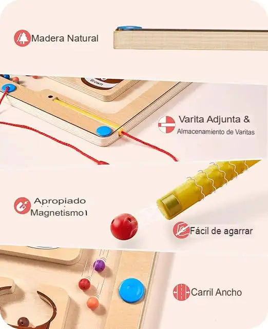 Laberinto magnético® Clasificación de Colores y Conteo