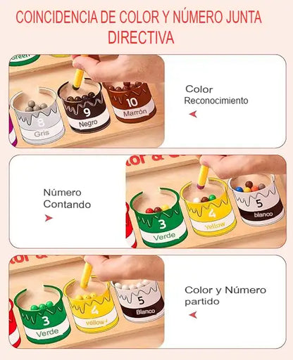 Laberinto magnético® Clasificación de Colores y Conteo