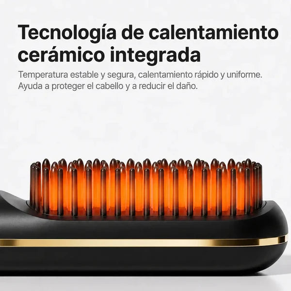 LissUP®: El PRIMER cepillo alisador inteligente para cabello corto