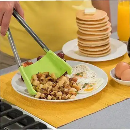 Pinza y Espátula  Inteligente 2 en 1™ ¡El mejor utensilio que puedes tener en tu cocina!