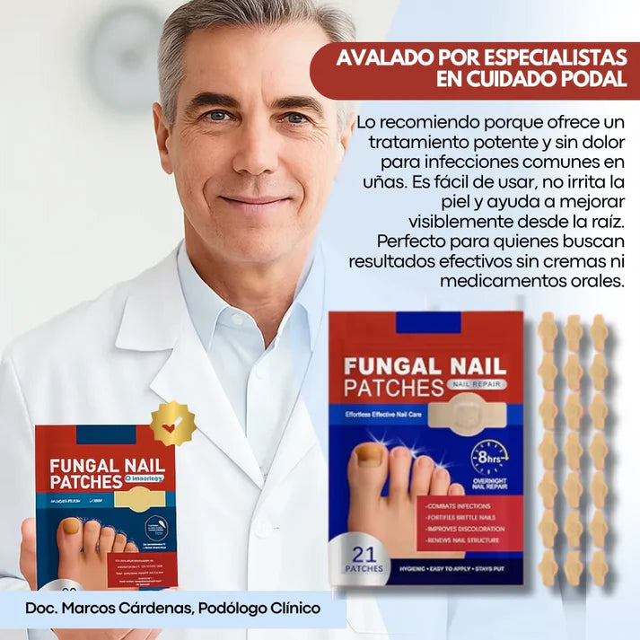 PureSkin 360™ Parches Antihongos - Eliminan Hongos y Regenera tus uñas