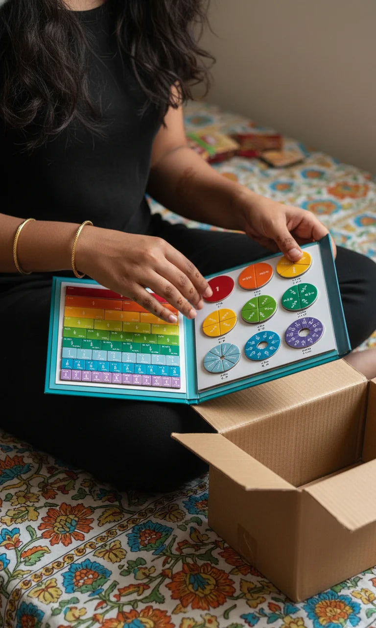 Libro magnético de fracciones para niños™🧠 Desarrolla habilidades esenciales de lógica matemática