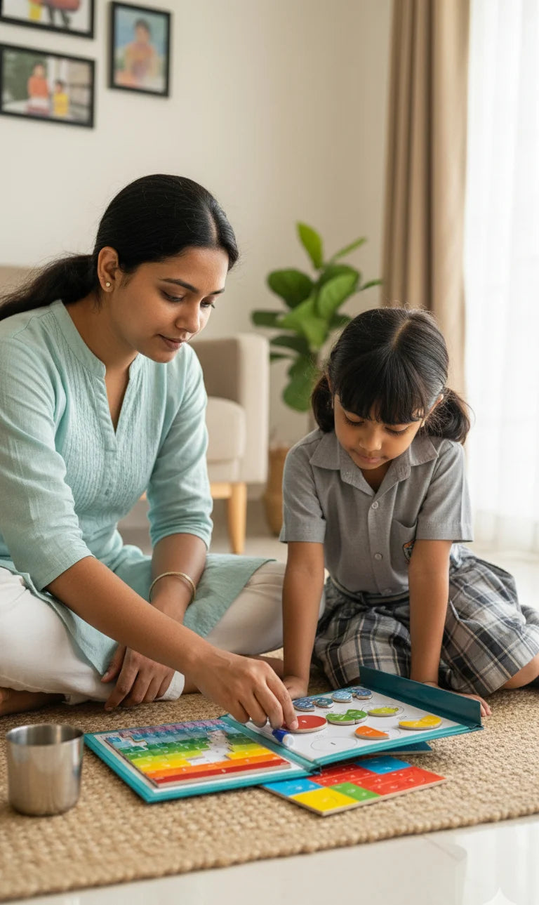 Libro magnético de fracciones para niños™🧠 Desarrolla habilidades esenciales de lógica matemática