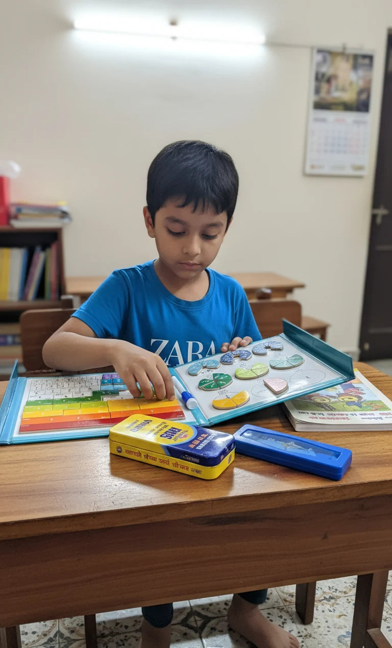 Libro magnético de fracciones para niños™🧠 Desarrolla habilidades esenciales de lógica matemática