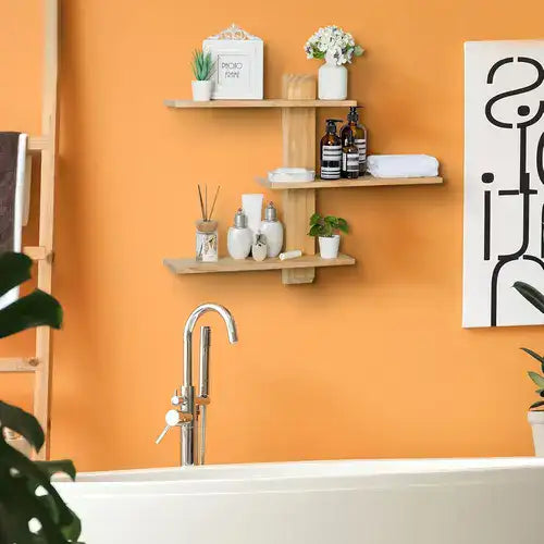 Repisa de Madera de Pino 3 Niveles™ ¡Orden y Elegancia en un Solo Lugar!