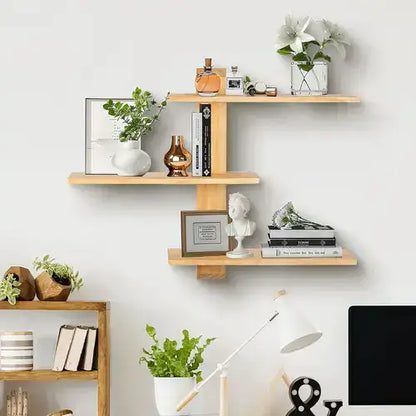 Repisa de Madera de Pino 3 Niveles™ ¡Orden y Elegancia en un Solo Lugar!