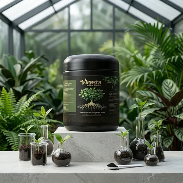 VIRESTA PODER DE RAÍZ™ Activador natural de suelo para plantas más fuertes y sanas. (300Gr)