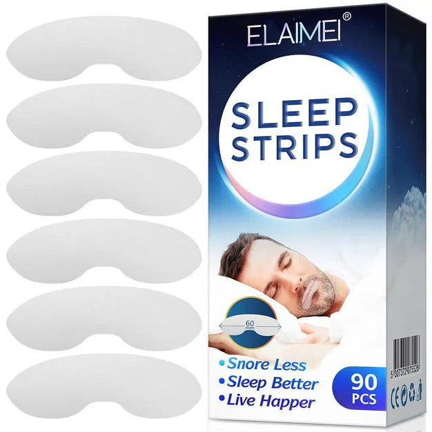 Tiras para dormir Respire™Una solución revolucionaria para combatir los ronquidos, mejorar el sueño y realzar la estructura facial.