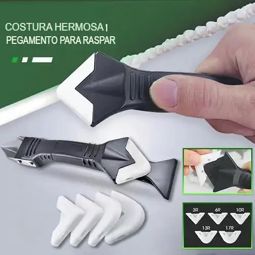 MULTIHERRAMIENTA  LECHADA Y RESANE  3 en 1©