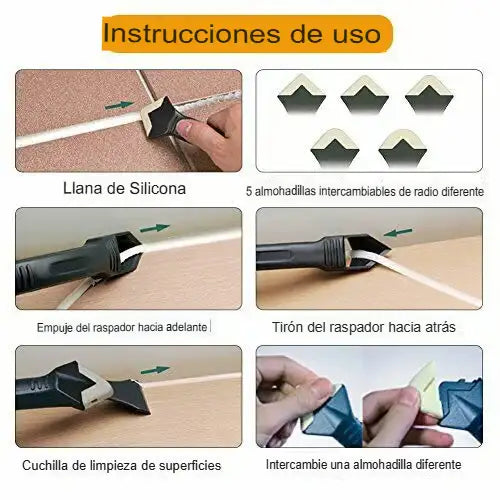 MULTIHERRAMIENTA  LECHADA Y RESANE  3 en 1©