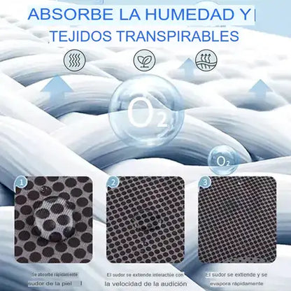 Pasamontaña™ Ciclismo-Moto con protección facial de seda de hielo.