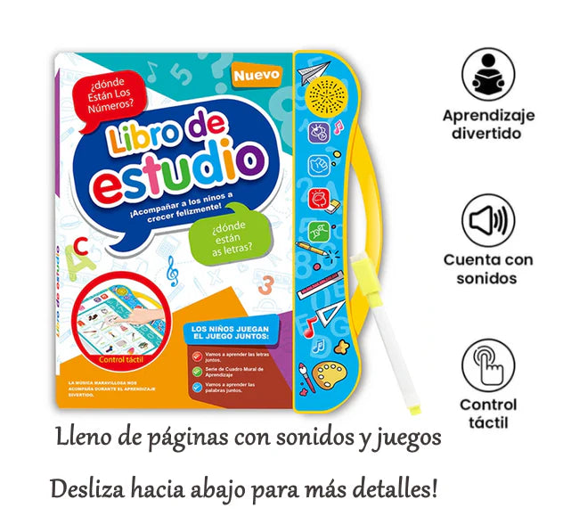 Edukids™ Libro Interactivo de Estudio Infantil