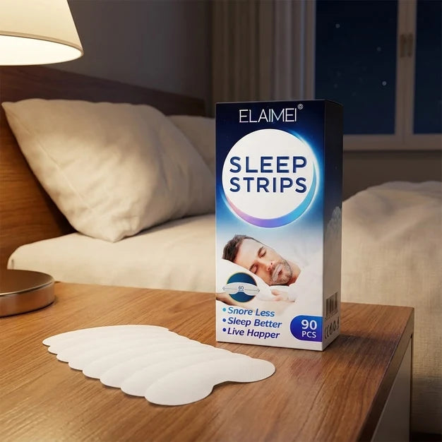 Tiras para dormir Respire™Una solución revolucionaria para combatir los ronquidos, mejorar el sueño y realzar la estructura facial.