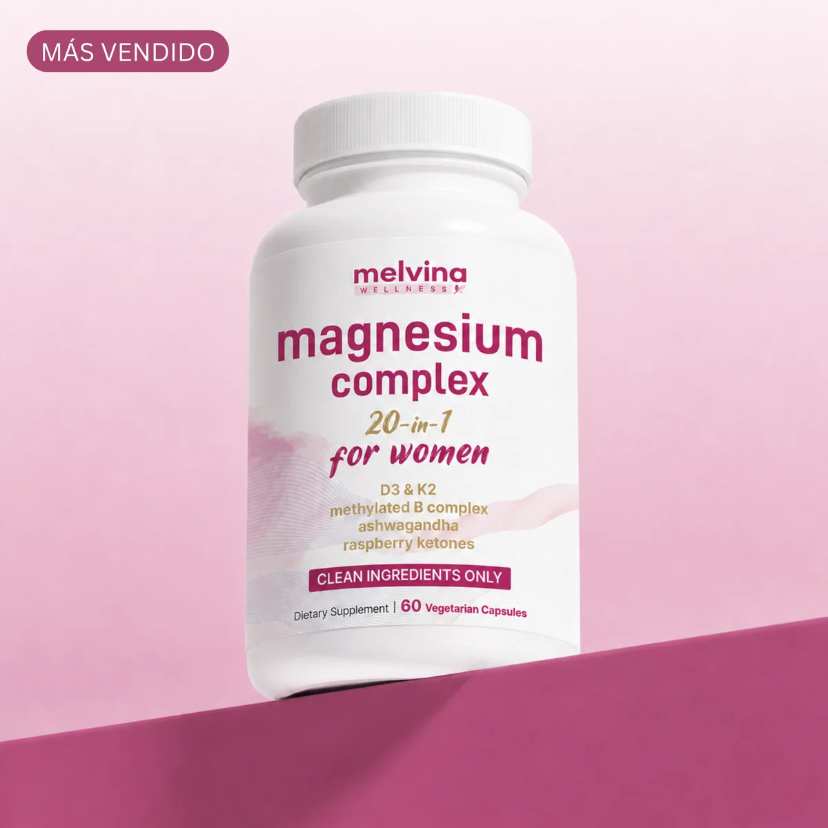 Magnesium 20 en 1 para Mujeres™ 2 cápsulas al día es todo lo que necesitas para volver a vivir sin achaques