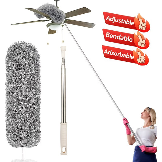 Plumero de microfibra con extensión™Perfecta para alcanzar zonas altas o difíciles.