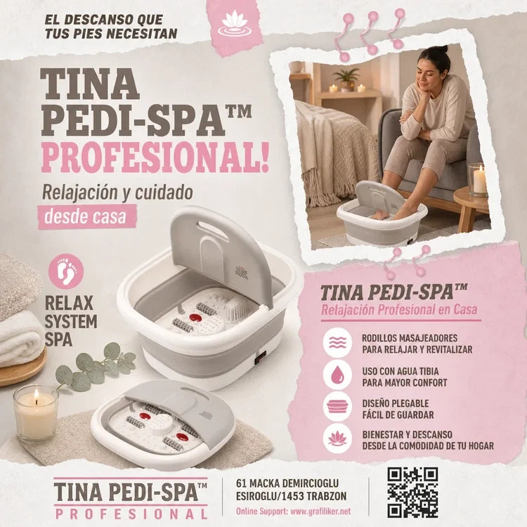 Spa Hidromasaje Plegable 3-en-1™ Relajación profunda en minutos, Calor constante , burbujas y masaje