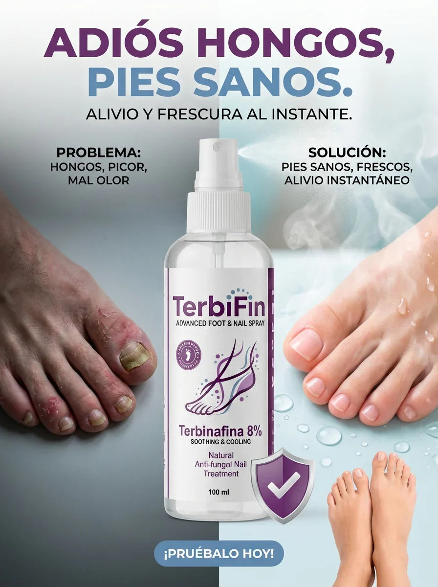 Terbifin™ Spray Antifúngico Avanzado para Pies y Uñas