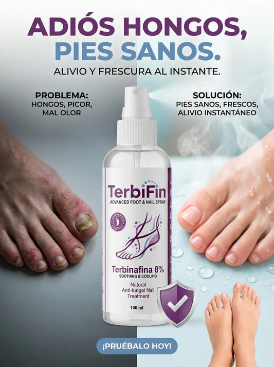 Terbifin™ Spray Antifúngico Avanzado para Pies y Uñas