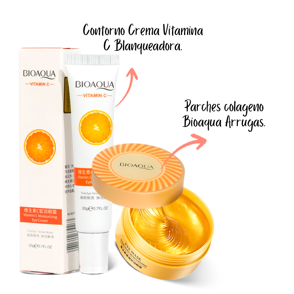 2 x el Precio de 1 Mascarilla Rejuvenecedora de Hidrogel + Crema Vitamina C