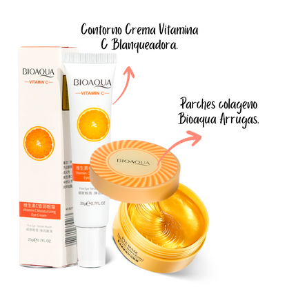 2 x el Precio de 1 Mascarilla Rejuvenecedora de Hidrogel + Crema Vitamina C