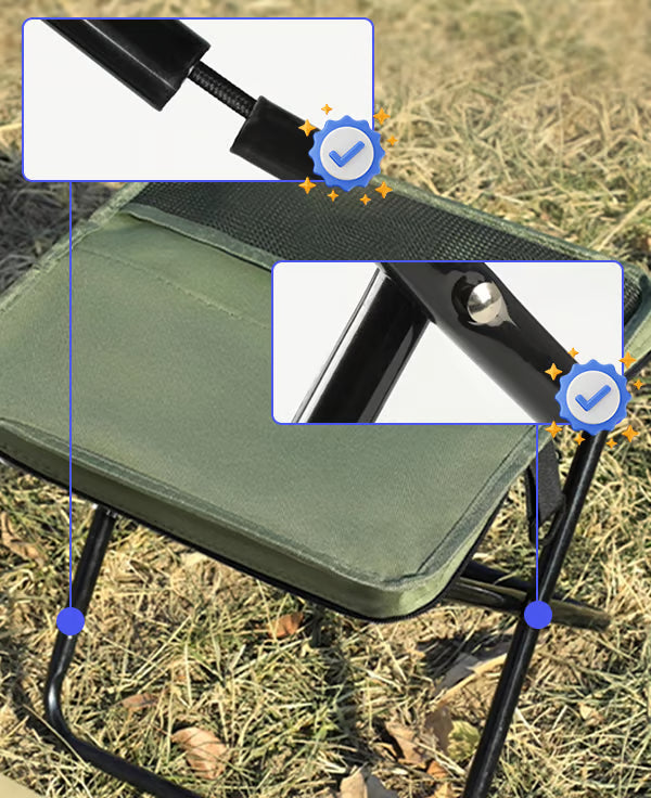 Taburete plegable tipo mochila™  – ¡Tu asiento en cualquier lugar!