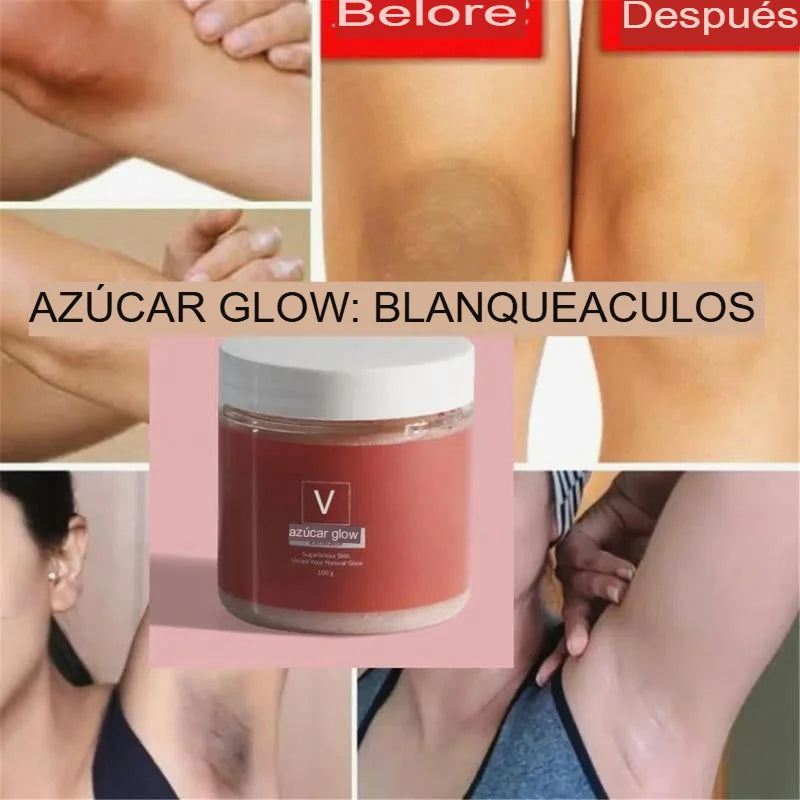 Aclarante Glow™ ¡Aclara zonas difíciles, tu secreto para una piel más clara, suave y segura en TODO tu cuerpo.!