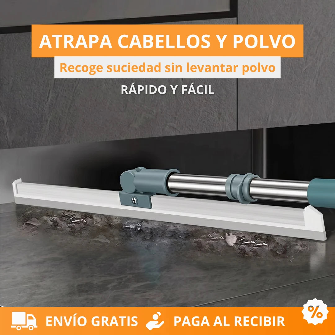 Jalador Mágico de Silicona™ Limpieza multisuperficie para suelos, alfombras y ventanas.