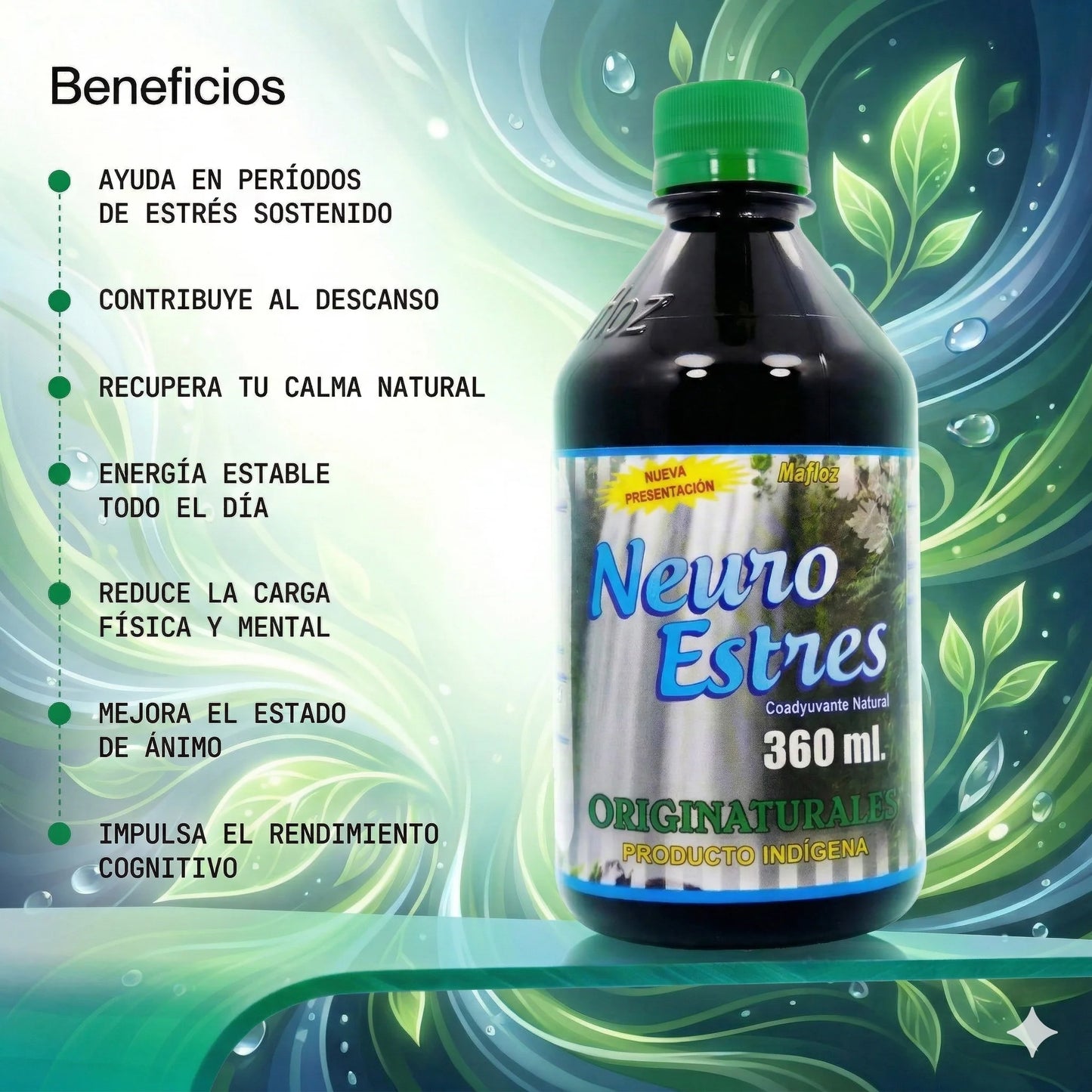 NEURO ESTRES™ Una botella cargada de sabiduría ancestral