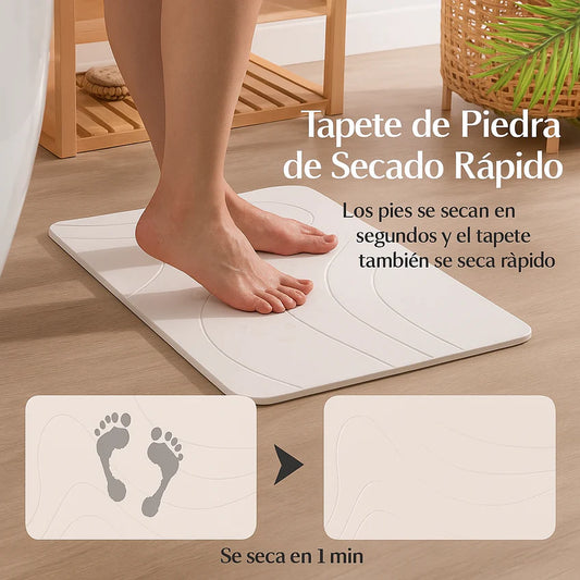 Tapete de piedra Diatomea™ Se seca en segundos-Ultra Higiénica