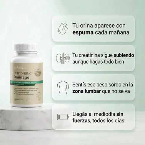 Tratamiento Riñones — Orina Espumosa y Creatinina Alta | Sculptique™
