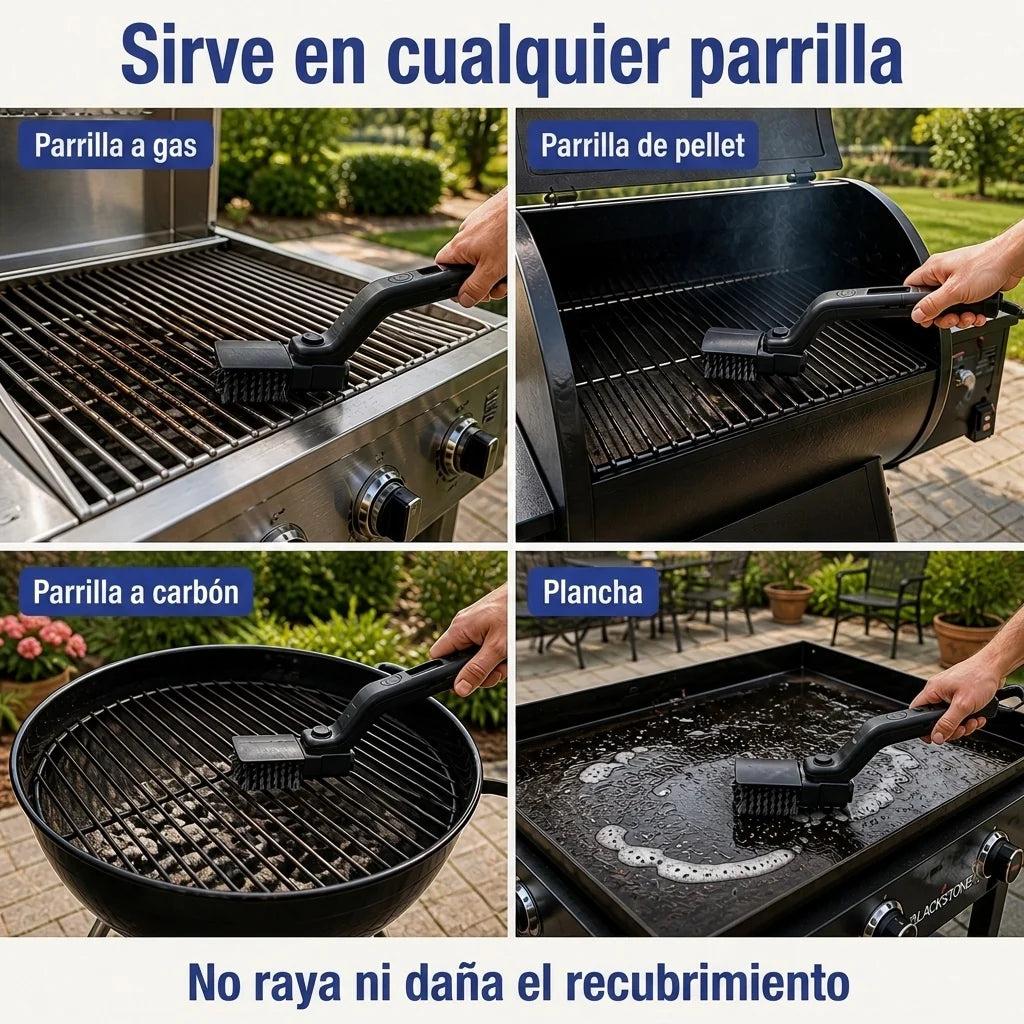 Cepillo Eléctrico para Parrilla NITIDA Grill™ 🎁+ 1 rodillo de limpieza + 1 par de guantes.