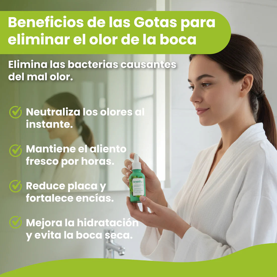 2X1 Gotas para eliminar el olor de la boca- Tratamiento para el mal aliento